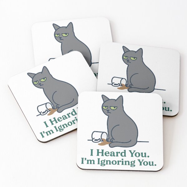 Item preview, I Heard You. I’m Ignoring You – Funny Cat Shirt for Sarcastic Souls designed and sold by Lunio Studio.