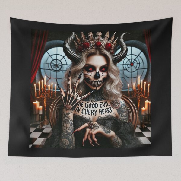 Item preview, Gothic Queen Horned Skull designed and sold by Voodoo Store Paranormal Collections.