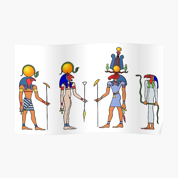 gods-and-goddess-of-ancient-egypt-poster-for-sale-by-siloto-redbubble