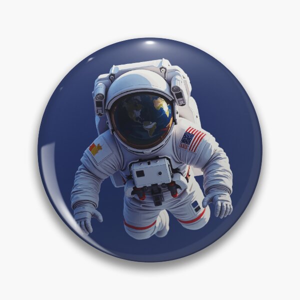 Item preview, Floating Astronaut with Earth in Visor designed and sold by ZomboniJobroni.