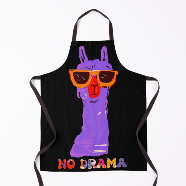 Item preview, No Drama / cool Lama designed and sold by Nora Gad.