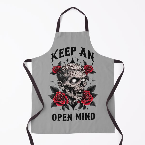 Item preview, Zombie Head with Roses - Keep an Open Mind designed and sold by NightTimeJ.