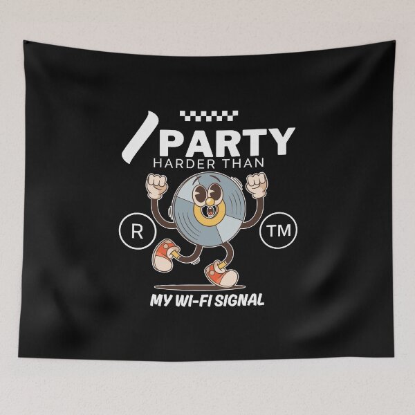 Item preview, I party hard (party animal) designed and sold by Peerless-Prime.