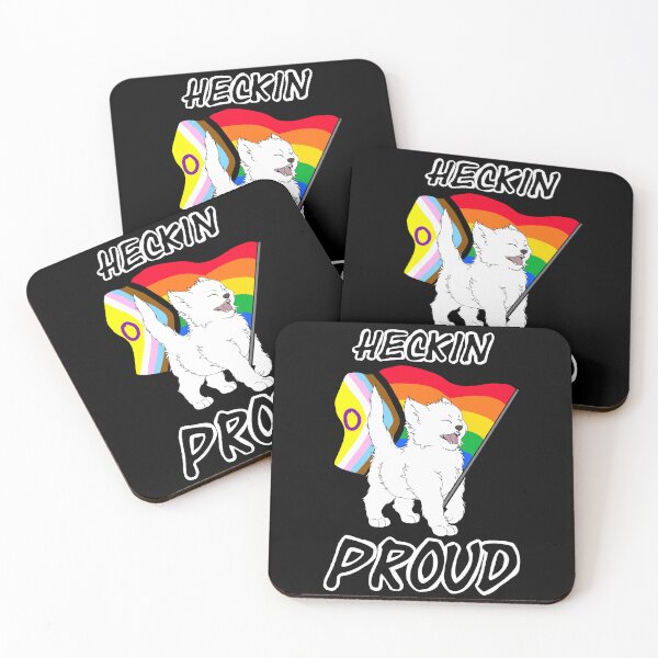 Artikelvorschau, Heckin Proud Cat – Inklusiver Gay Pride – Weiße Version. entworfen und verkauft von AstralRavens.