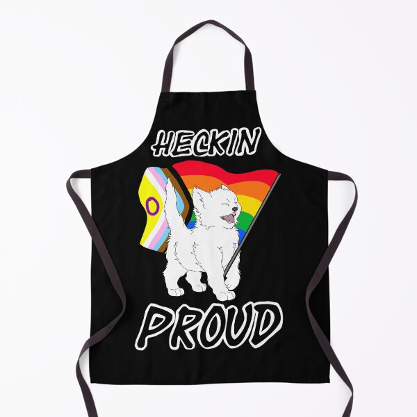 Item preview, Heckin Proud Cat - Inclusive Gay Pride - White Ver. designed and sold by AstralRavens.