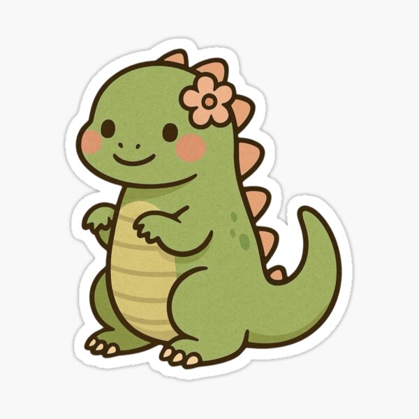 Item preview, Joli petit Godzilla – Dinosaure kawaii designed and sold by FineArtsPro.