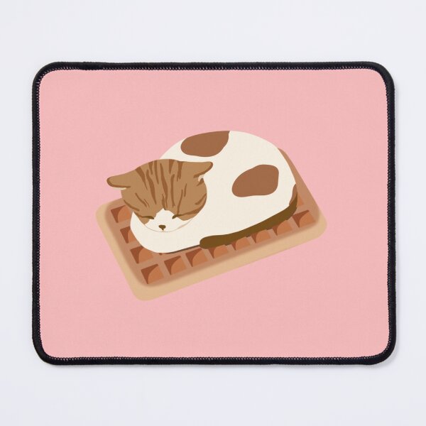 Item preview, Soya the Cat - Kawaii Cat Loafing on Waffle designed and sold by Chigurena.
