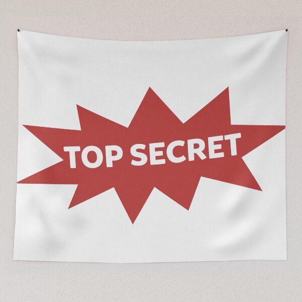 Item preview, TOP SECRET STICKER designed and sold by Wolagno.