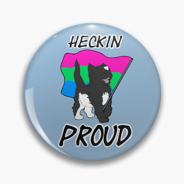Item preview, Heckin Proud Cat - Polysexual Pride designed and sold by AstralRavens.