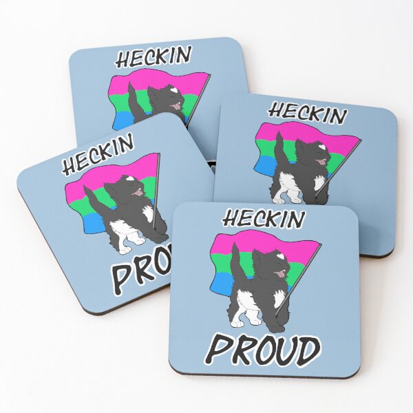 Item preview, Heckin Proud Cat - Polysexual Pride designed and sold by AstralRavens.