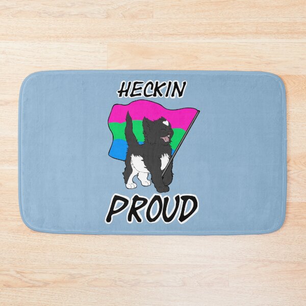 Item preview, Heckin Proud Cat - Polysexual Pride designed and sold by AstralRavens.