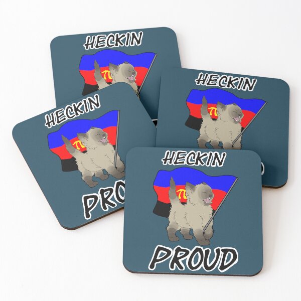Item preview, Heckin Proud Cat - Polyamory Pride designed and sold by AstralRavens.