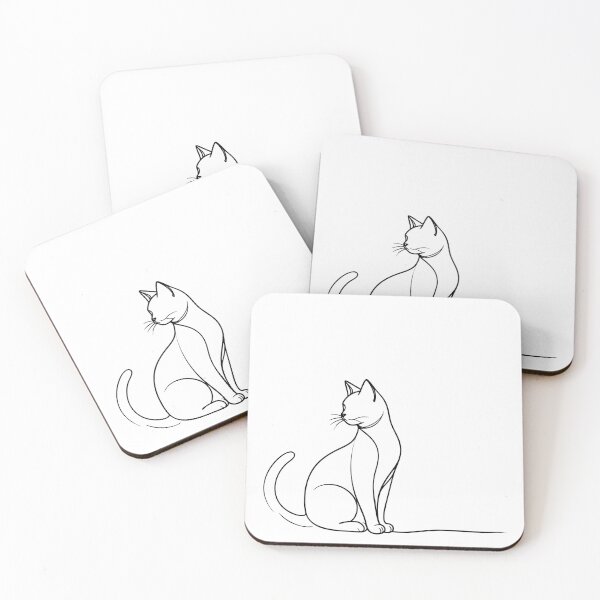 Item preview, Playful Cat in Minimal Line Art designed and sold by Artprintmaking.