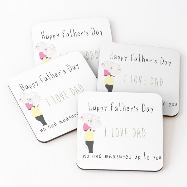 Item preview, funny Father's Day card, no one measures up to you designed and sold by JoyGrid Designs.