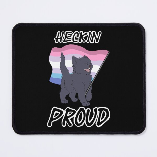 Item preview, Heckin Proud Cat - Bigender Pride designed and sold by AstralRavens.