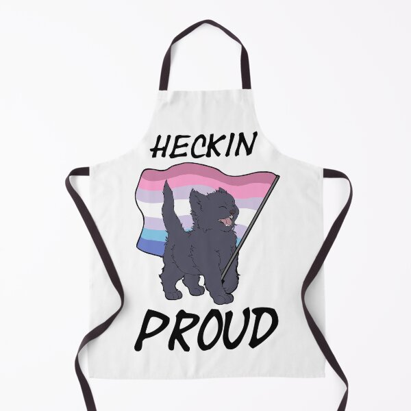 Item preview, Heckin Proud Cat - Bigender Pride designed and sold by AstralRavens.