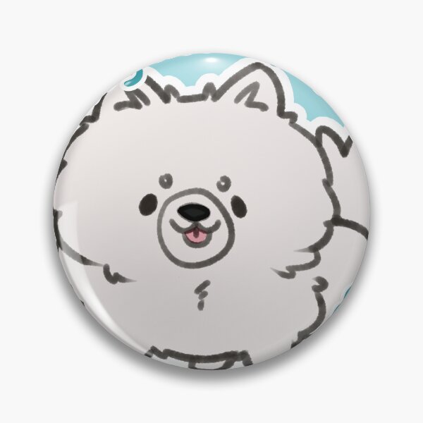 Item preview, Pretty White Pommy Blue designed and sold by eto's art.