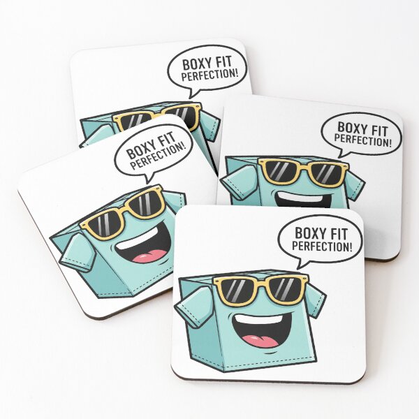 Item preview, Boxy Fit Perfection Sticker – Cool Cartoon Tee with Summer Vibes designed and sold by Creative Spark.