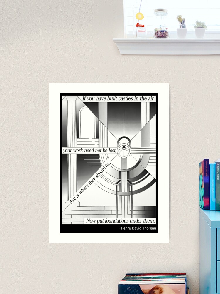 Thumbnail 2 of 3, Art Print, Castles. designed and sold by UltraQuirky.
