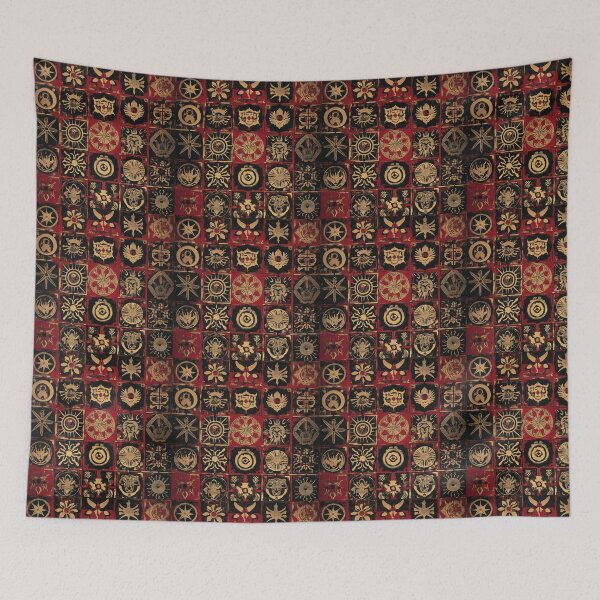 Item preview, Ancient Symbols of Good Luck & Prosperity in Red designed and sold by ArtNetworkMedia.