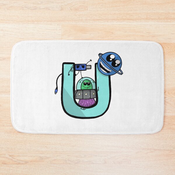 Item preview, Letter U Sticker designed and sold by TheCartoonChaos.