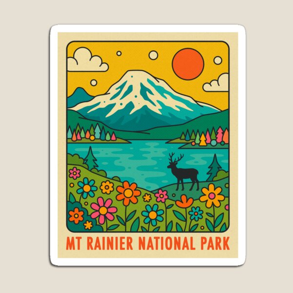 Item preview, MT RAINIER NATIONAL PARK designed and sold by JazzberryBlue.