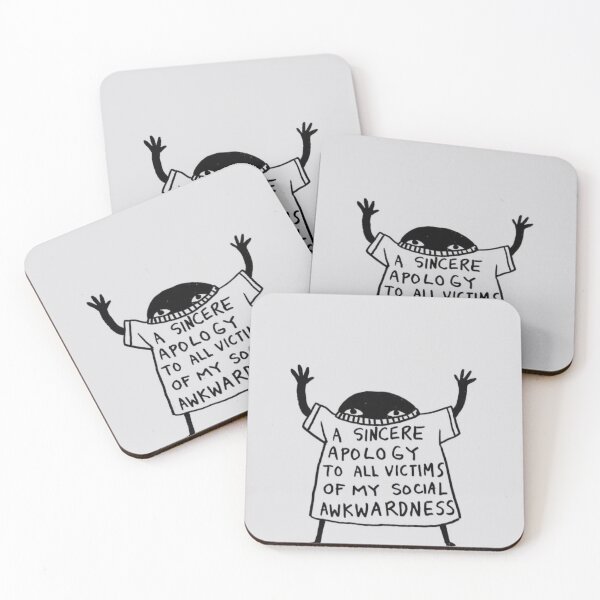 Item preview, social awkwardness designed and sold by Pretty Postcards.