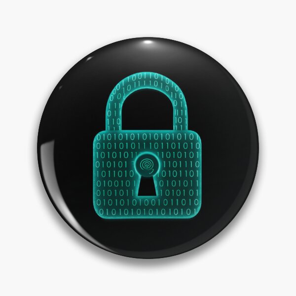 Item preview, Secure Data Lock Sticker Digital Binary Padlock designed and sold by MysticArtisan.