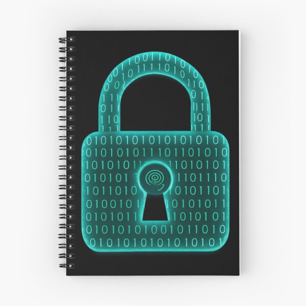 Item preview, Secure Data Lock Sticker Digital Binary Padlock designed and sold by MysticArtisan.