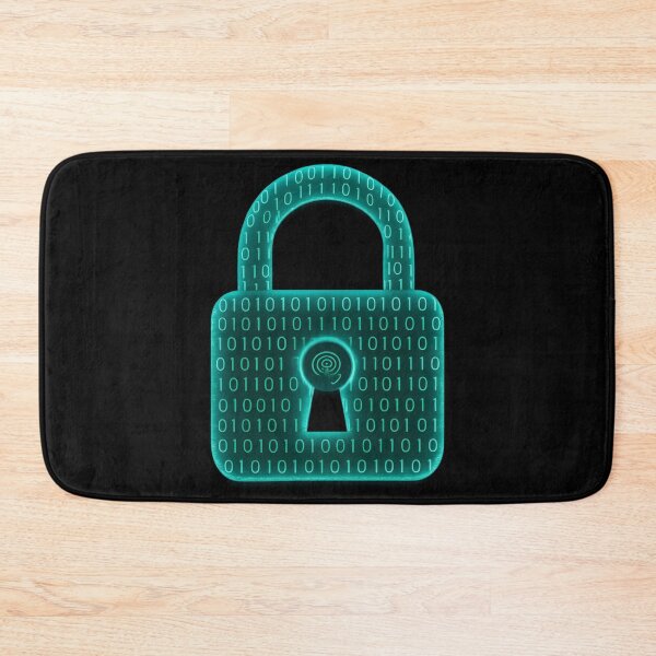 Item preview, Secure Data Lock Sticker Digital Binary Padlock designed and sold by MysticArtisan.