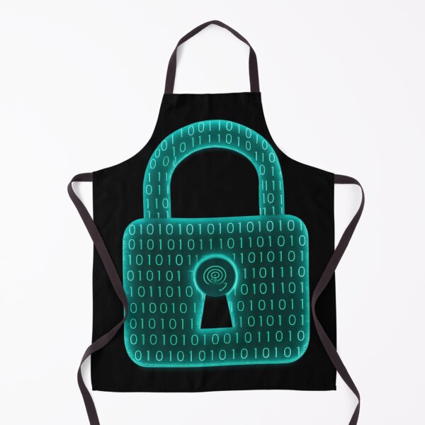 Item preview, Secure Data Lock Sticker Digital Binary Padlock designed and sold by MysticArtisan.