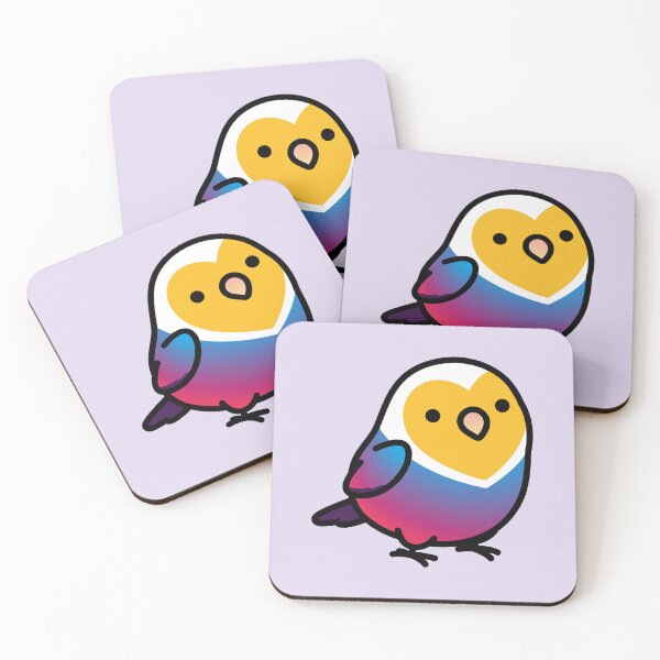 Item preview, Polyamorous Pride Lovebird (Updated) designed and sold by birdhism.