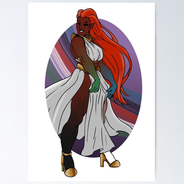 Item preview, Lady Tiamat, Chromatic Dragon, 60's Pinup designed and sold by AstralRavens.