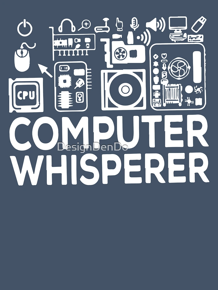 Thumbnail 7 of 7, Oversized T-Shirt, Computer Whisperer, IT Tech, Computer Nerd, Software Engineer, Computer Science, Computer Engineer designed and sold by DesignDenDo ⭐⭐⭐⭐⭐.