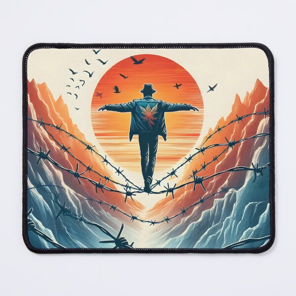 Item preview, Barbed Wire Tightrope, Ai Generated Art designed and sold by ACC .