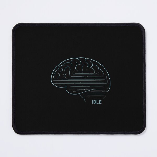 Item preview, Idle Brain Sticker Minimal Line Loading Art designed and sold by MysticArtisan.