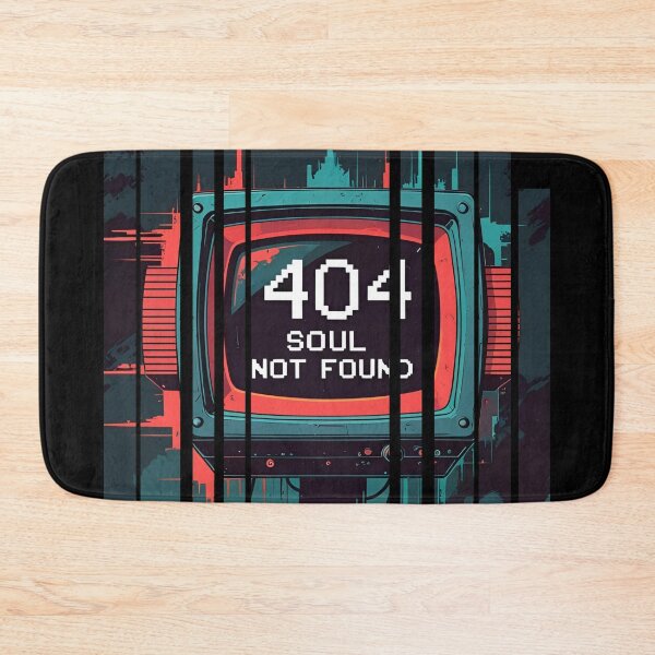 Item preview, Retro CRT head with 404 Soul Not Found 1 designed and sold by Neon G.