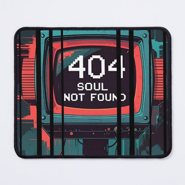 Item preview, Retro CRT head with 404 Soul Not Found 1 designed and sold by Neon G.