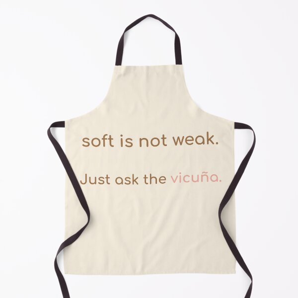 Item preview, Soft Is Not Weak – Vicuña Quote Design | Kindwaves Rare Land Series designed and sold by KWkindwaves.