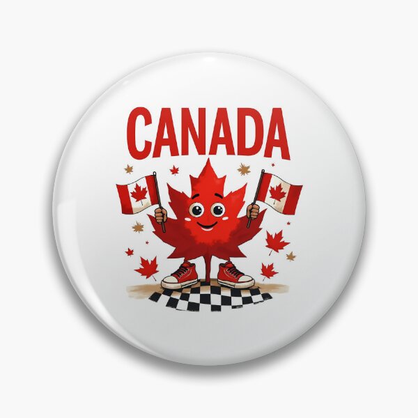 Item preview, Happy Maple Leaf with Flags and Stars Canada designed and sold by TomxDesign.