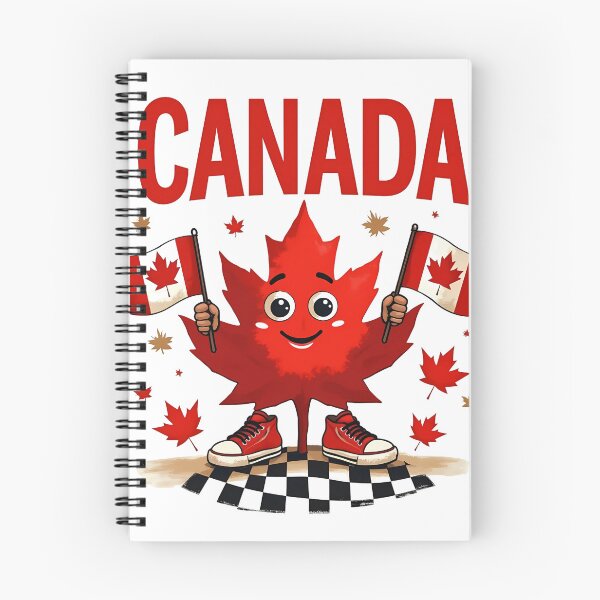 Item preview, Happy Maple Leaf with Flags and Stars Canada designed and sold by TomxDesign.