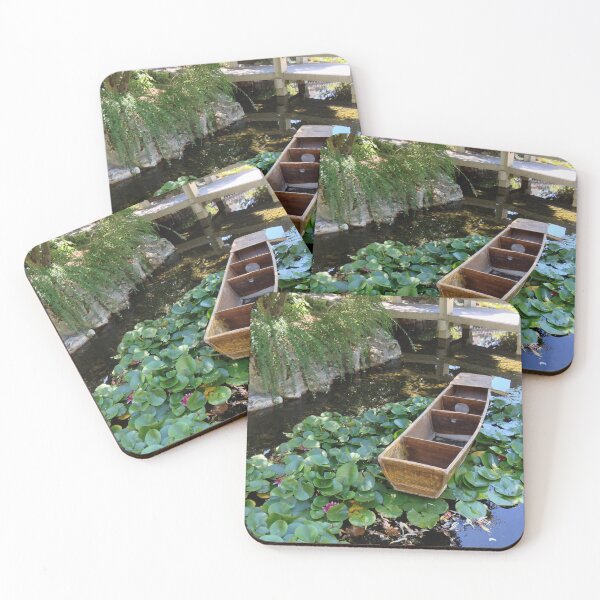 Item preview, Boat among lily pads designed and sold by Micki Selvitella.