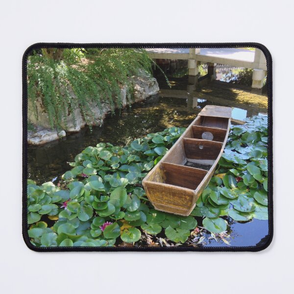 Item preview, Boat among lily pads designed and sold by Micki Selvitella.