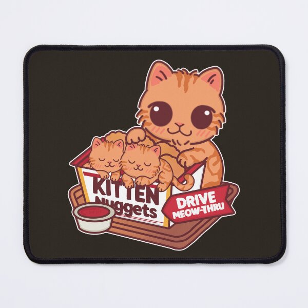 Item preview, Kitten Nuggets Drive Meow-Thru - Funny Cute Cat Fast Food Parody designed and sold by BGMeYou.