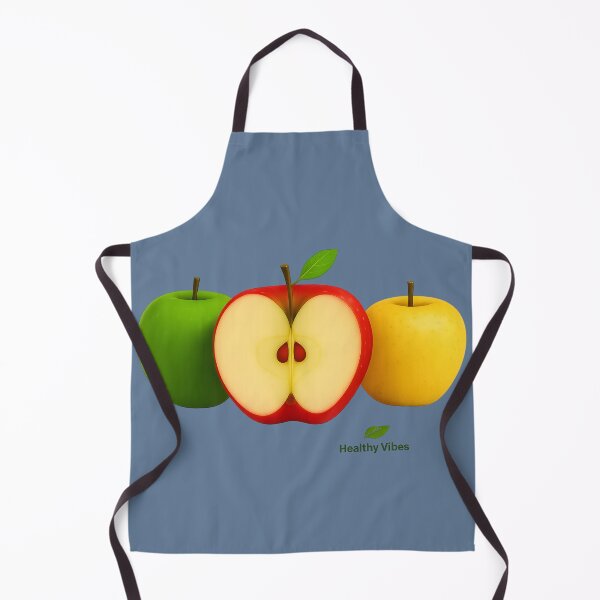 Item preview, Colorful Apple Trio – Red, Green & Yellow Fruit Illustration | Healthy Vibes designed and sold by MugLifeCo.