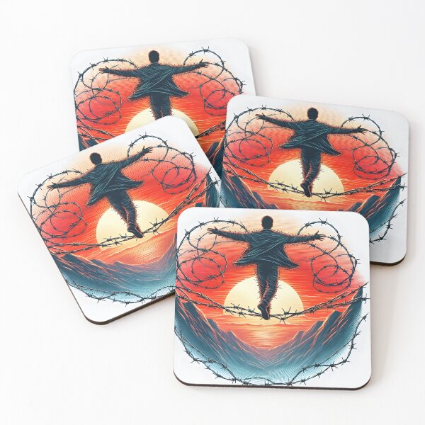 Item preview, Barbed Wire Tightrope, Ai Generated Art    designed and sold by ACC .