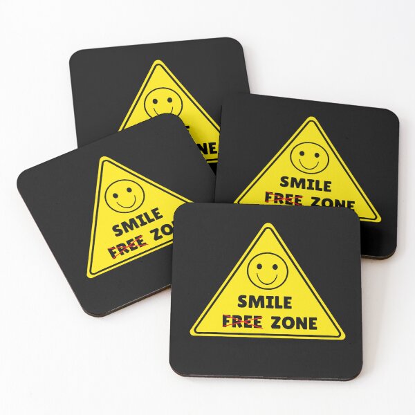 Item preview, Smile Free Zone - Not so Sarcastic Positivity Design designed and sold by LoversEyes.