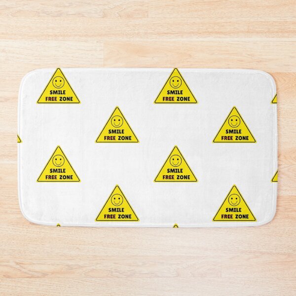 Item preview, Smile Free Zone - Not so Sarcastic Positivity Design designed and sold by LoversEyes.