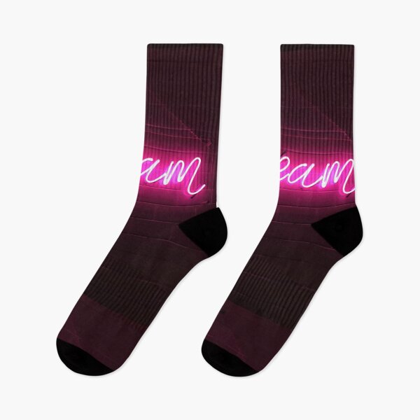 Item preview, Dream Neon Sign – Pink Inspirational Wall Art designed and sold by ArtiQreate.
