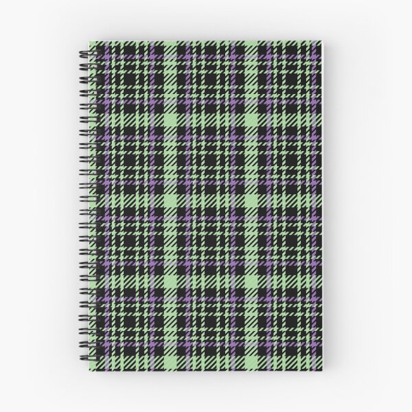 Item preview, Halloween Plaid Tartan in Green and Purple designed and sold by Zab Butler Design.